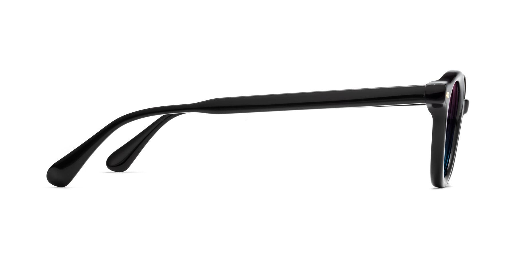Side of 1472 in Black with Pink / Blue Gradient Lenses