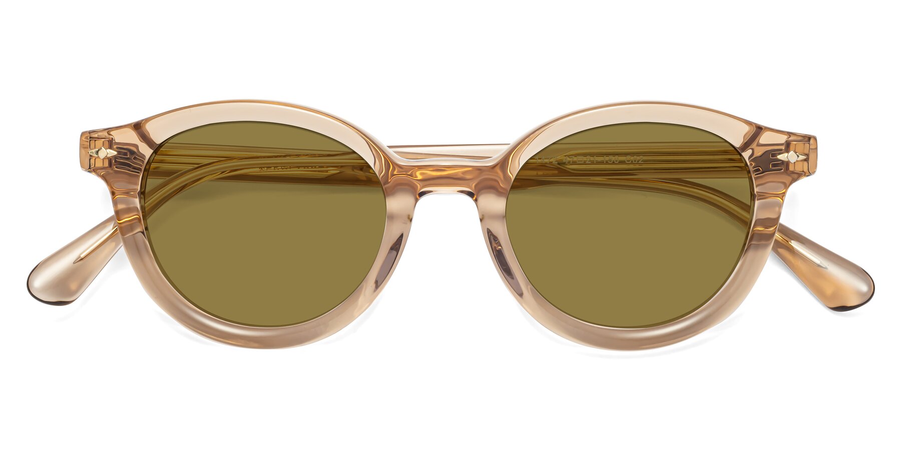 Folded Front of 1472 in Caramel with Brown Polarized Lenses