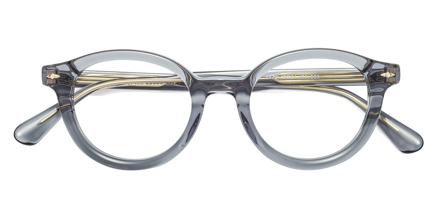 1472 - Transparent Gray Reading Glasses