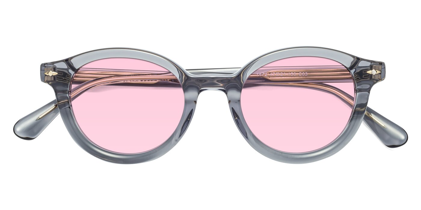 1472 - Transparent Gray Tinted Sunglasses