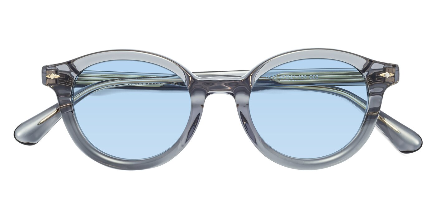 1472 - Transparent Gray Tinted Sunglasses