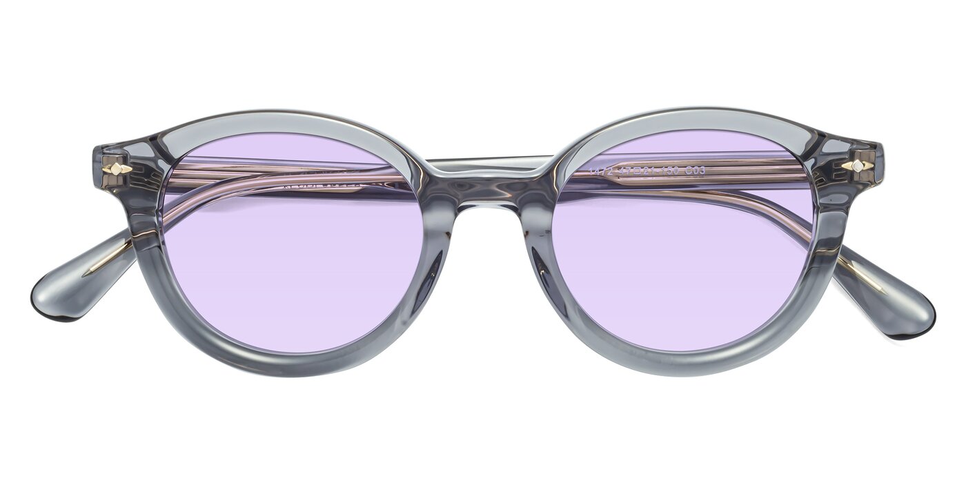 1472 - Transparent Gray Tinted Sunglasses