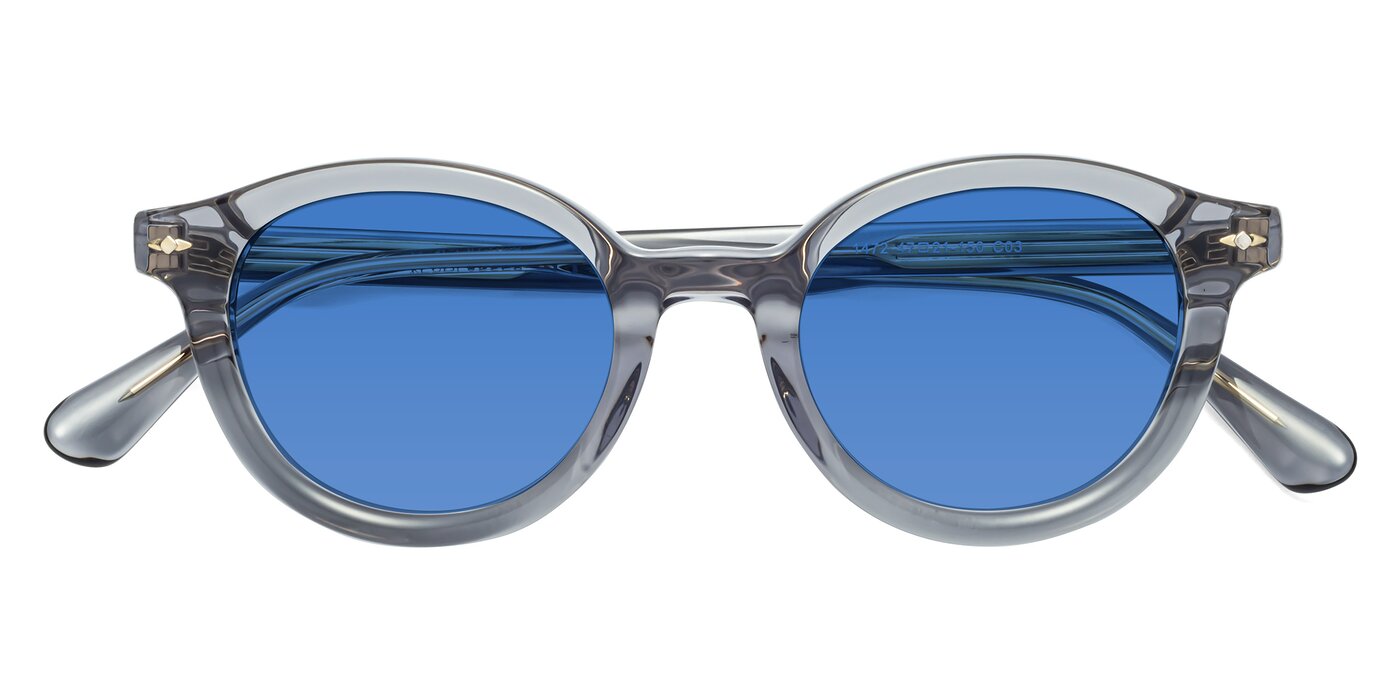 1472 - Transparent Gray Tinted Sunglasses