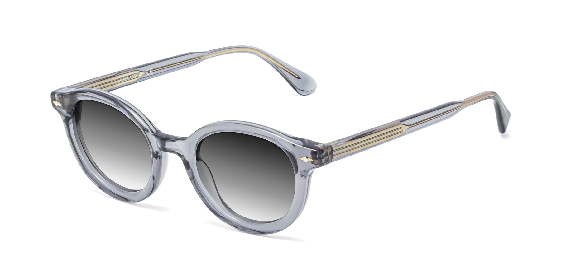 Angle of 1472 in Transparent Gray with Gray Gradient Lenses