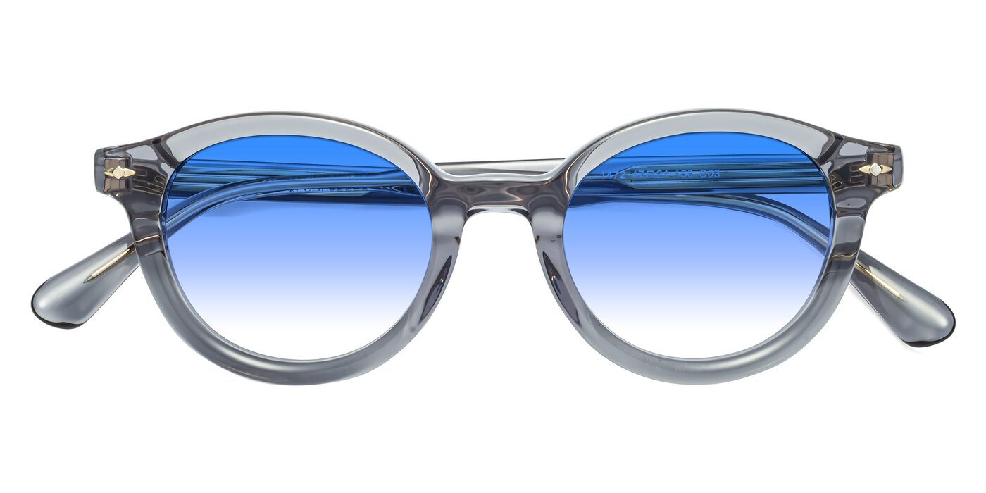 1472 - Transparent Gray Gradient Sunglasses