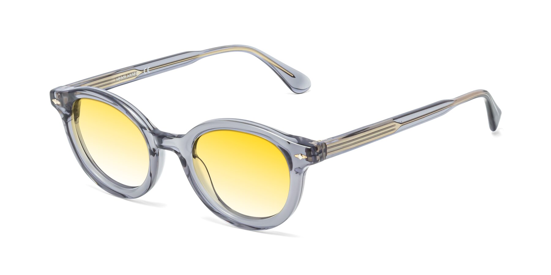 Angle of 1472 in Transparent Gray with Yellow Gradient Lenses