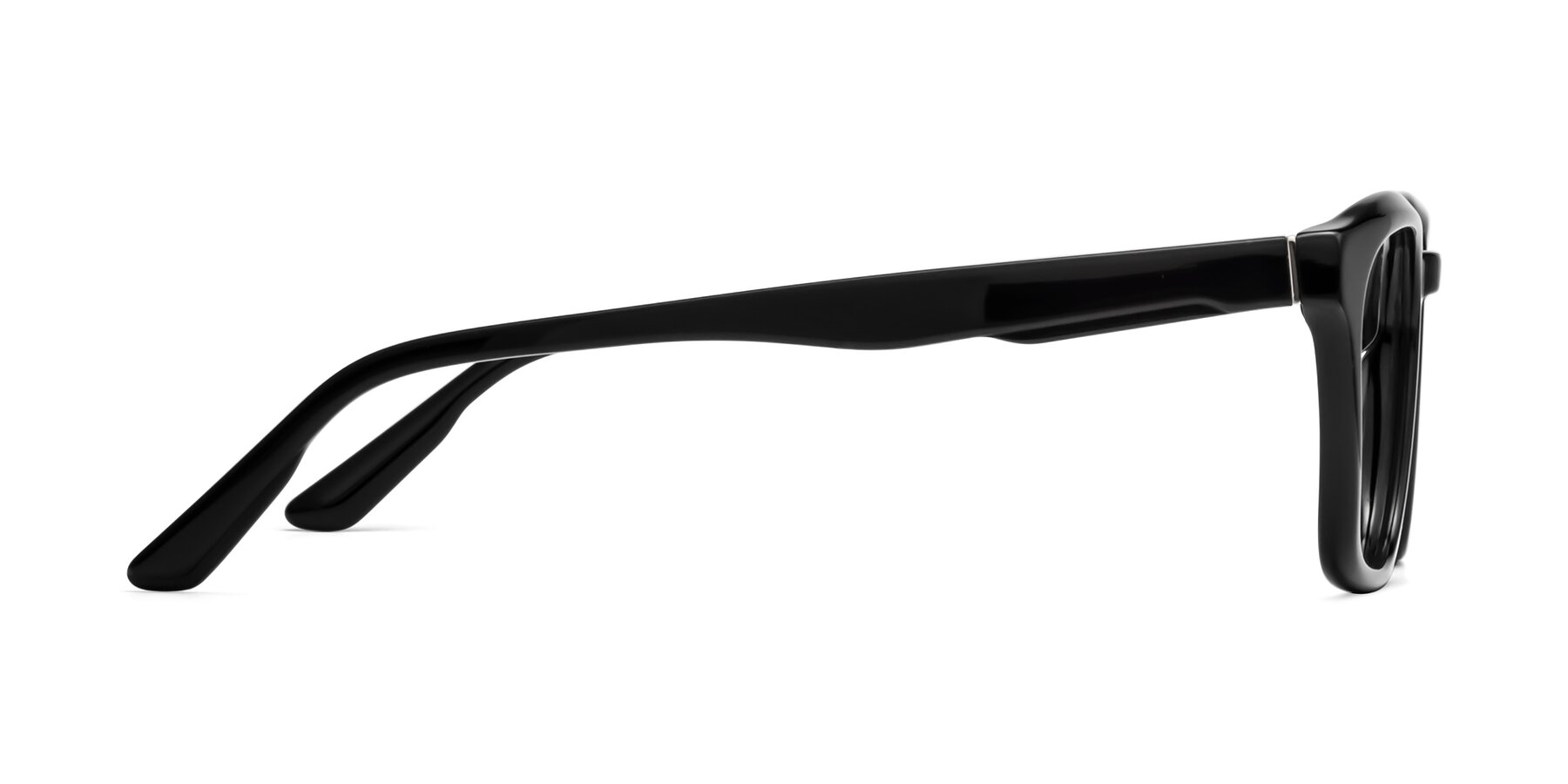 Side of 1474 in Black with Clear Eyeglass Lenses