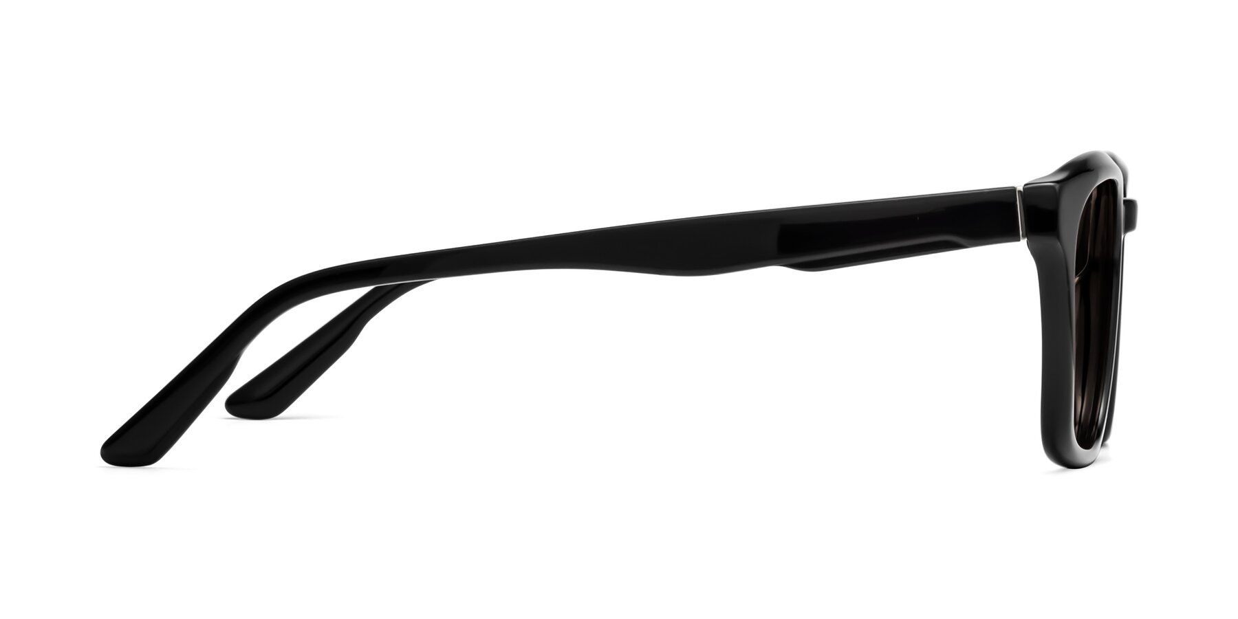 Side of 1474 in Black with Medium Brown Tinted Lenses