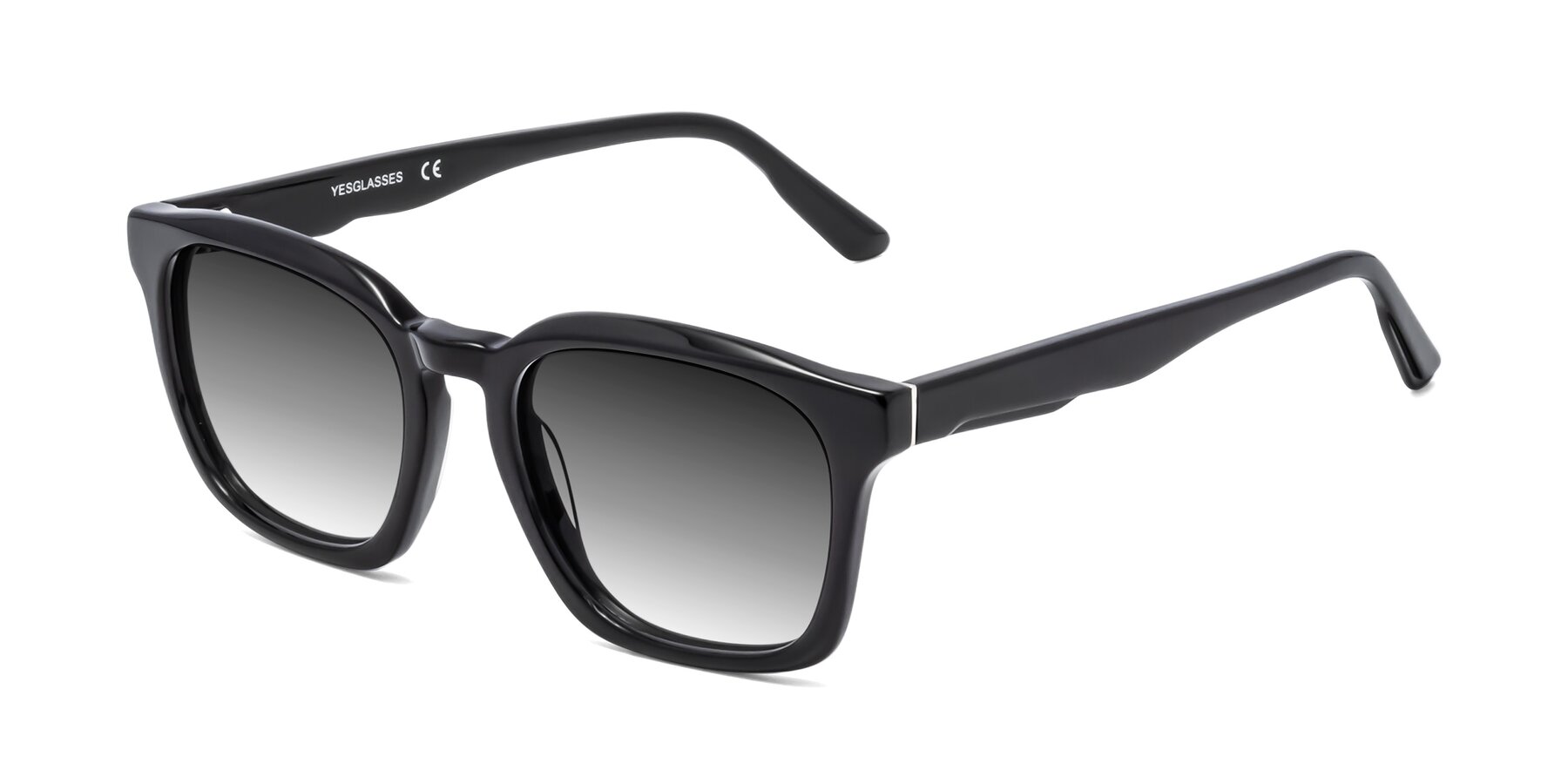 Angle of 1474 in Black with Gray Gradient Lenses
