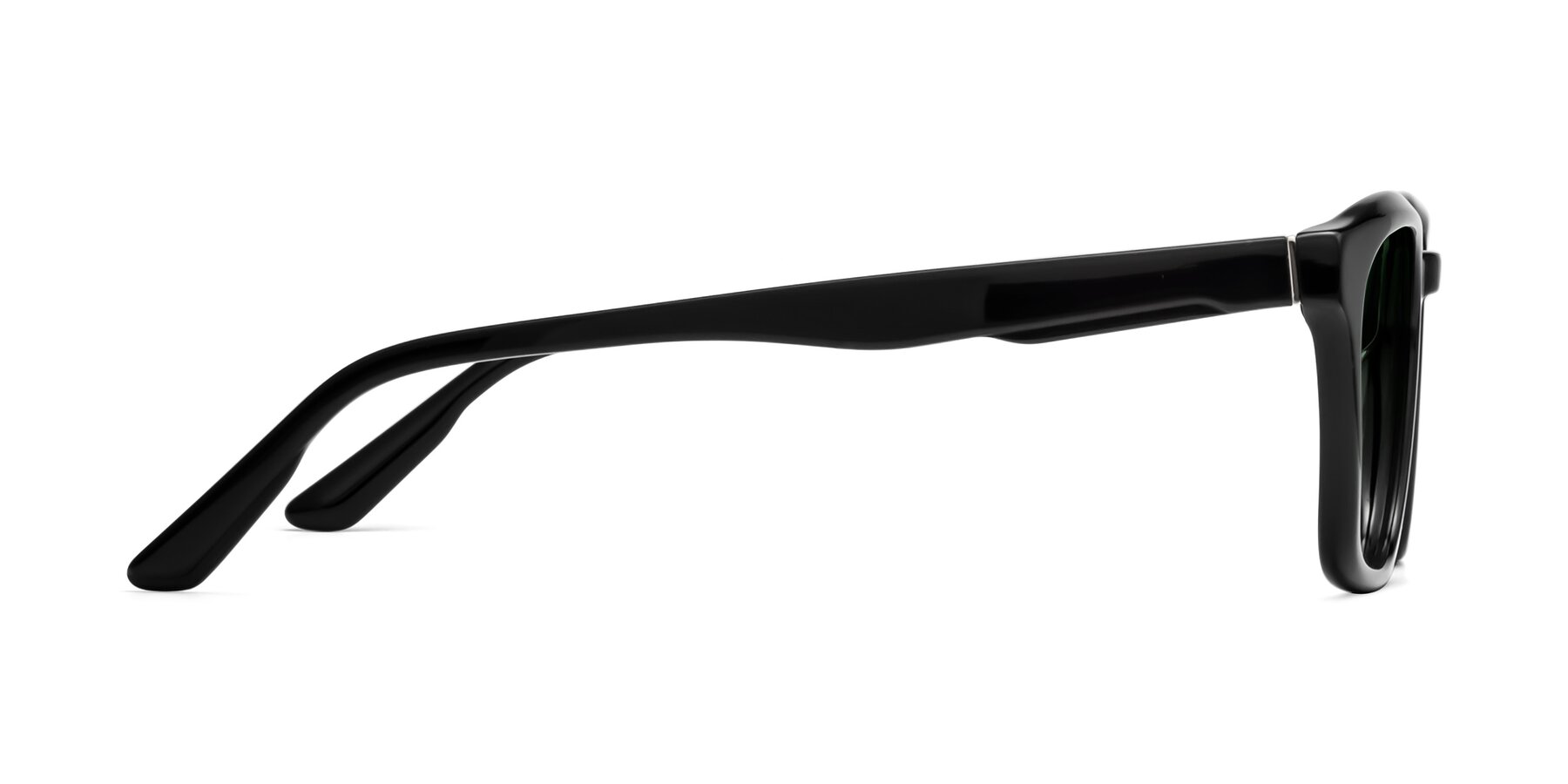 Side of 1474 in Black with Green Gradient Lenses