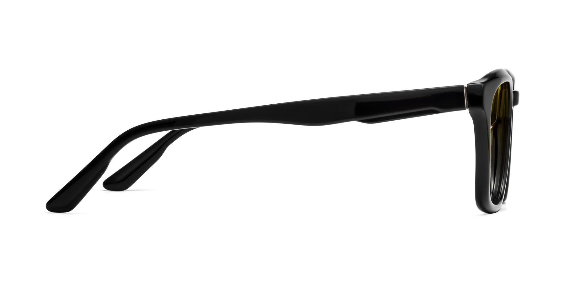 Side of 1474 in Black with Yellow Gradient Lenses