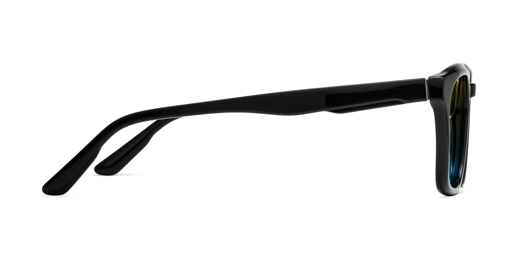 Side of 1474 in Black with Yellow / Blue Gradient Lenses