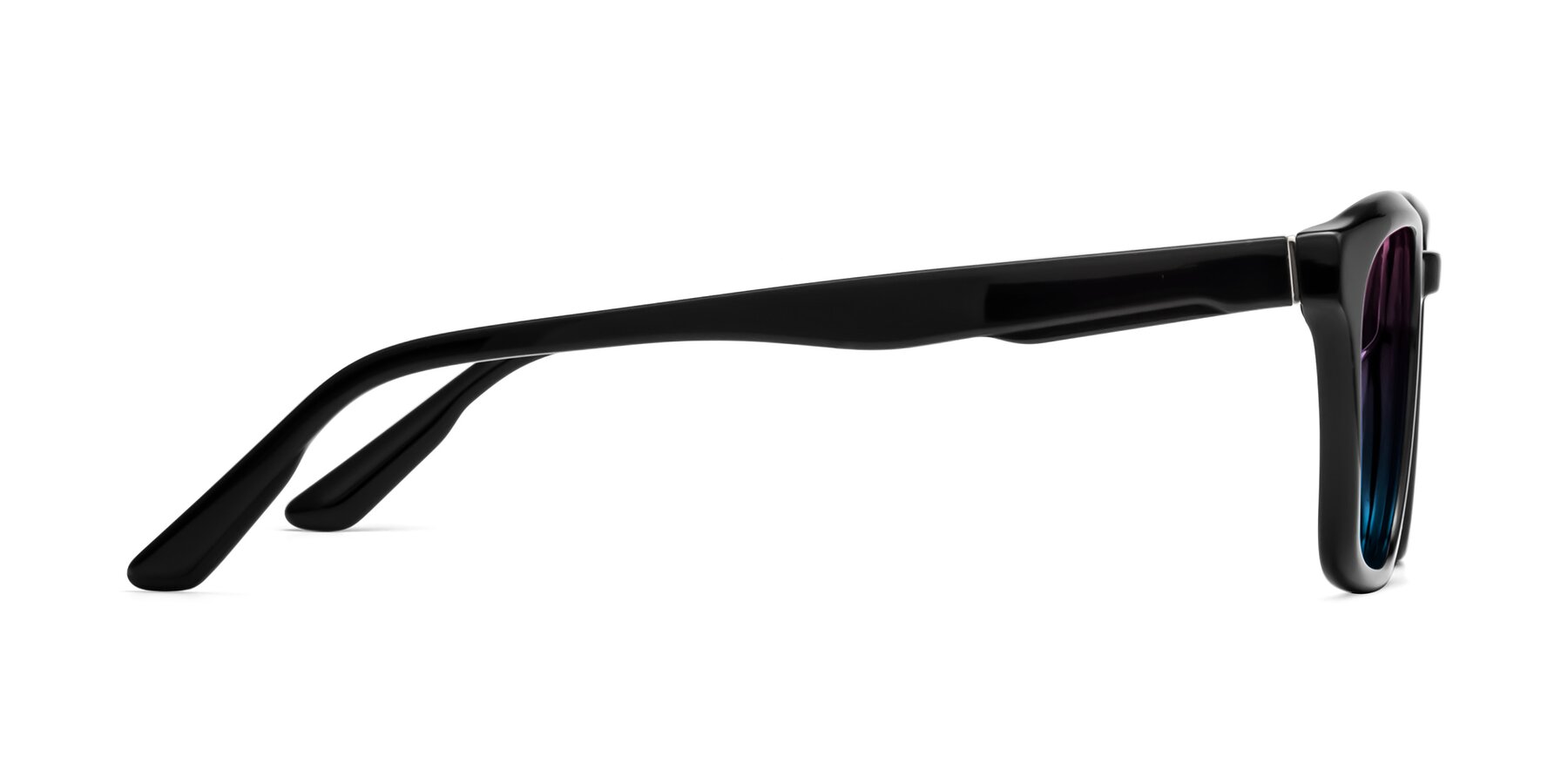 Side of 1474 in Black with Pink / Blue Gradient Lenses