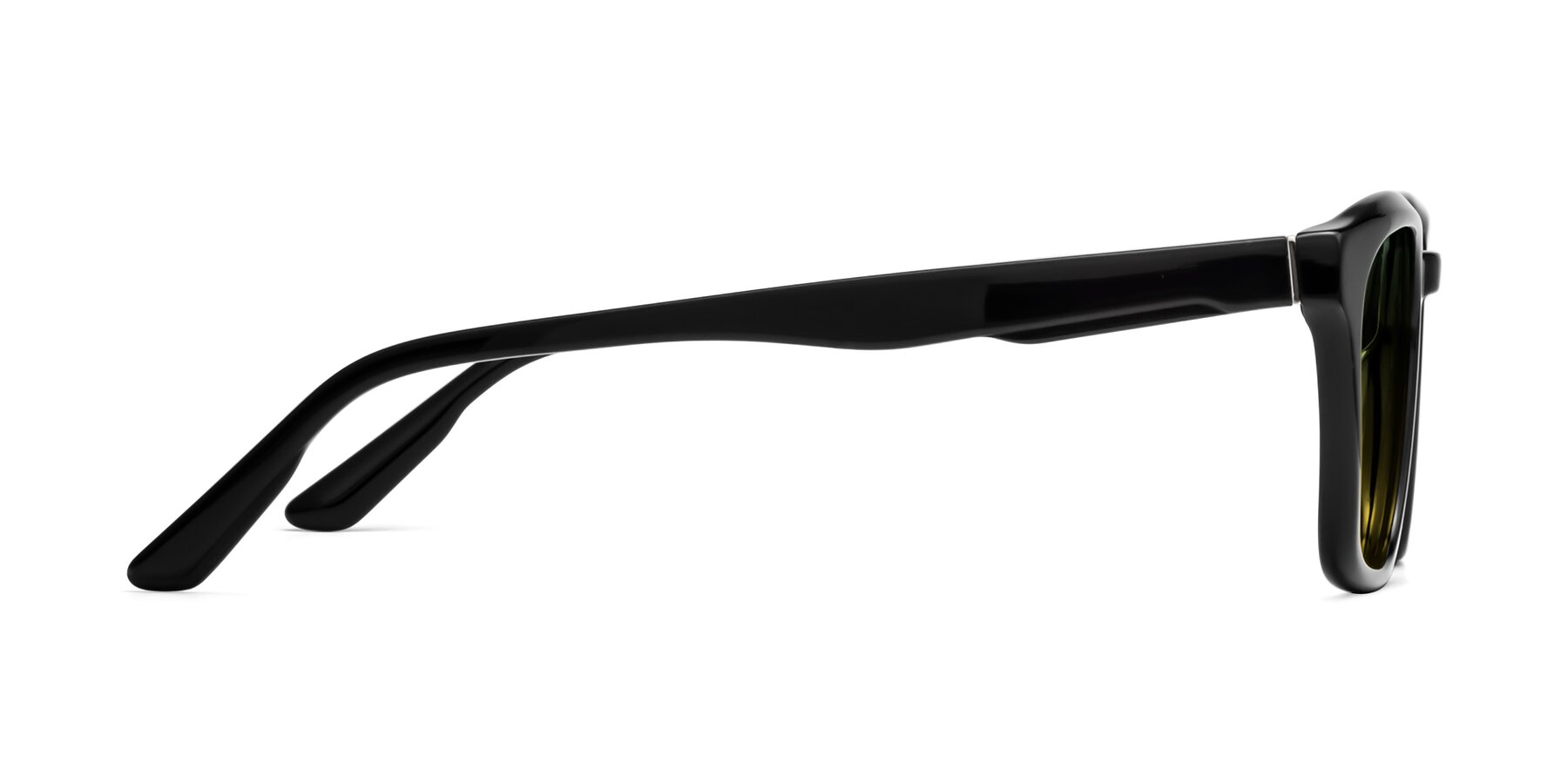 Side of 1474 in Black with Green / Yellow Gradient Lenses
