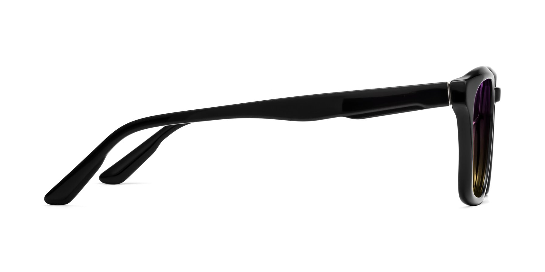 Side of 1474 in Black with Purple / Yellow Gradient Lenses