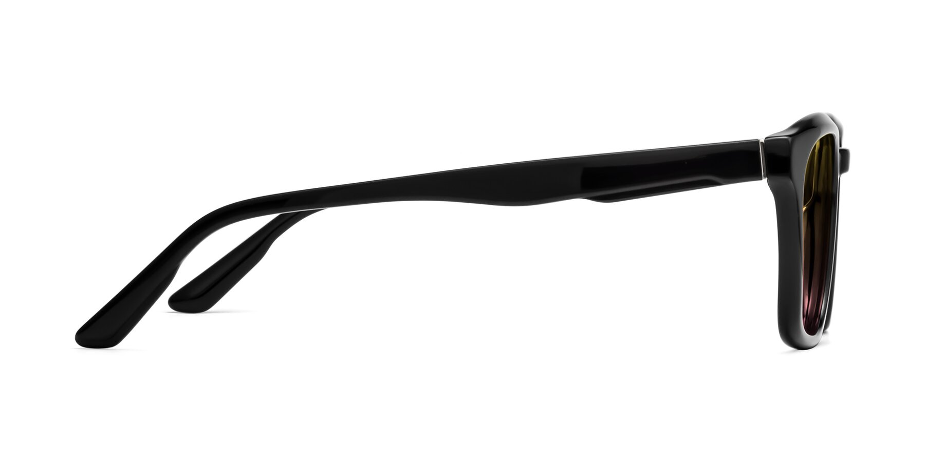 Side of 1474 in Black with Yellow / Pink Gradient Lenses