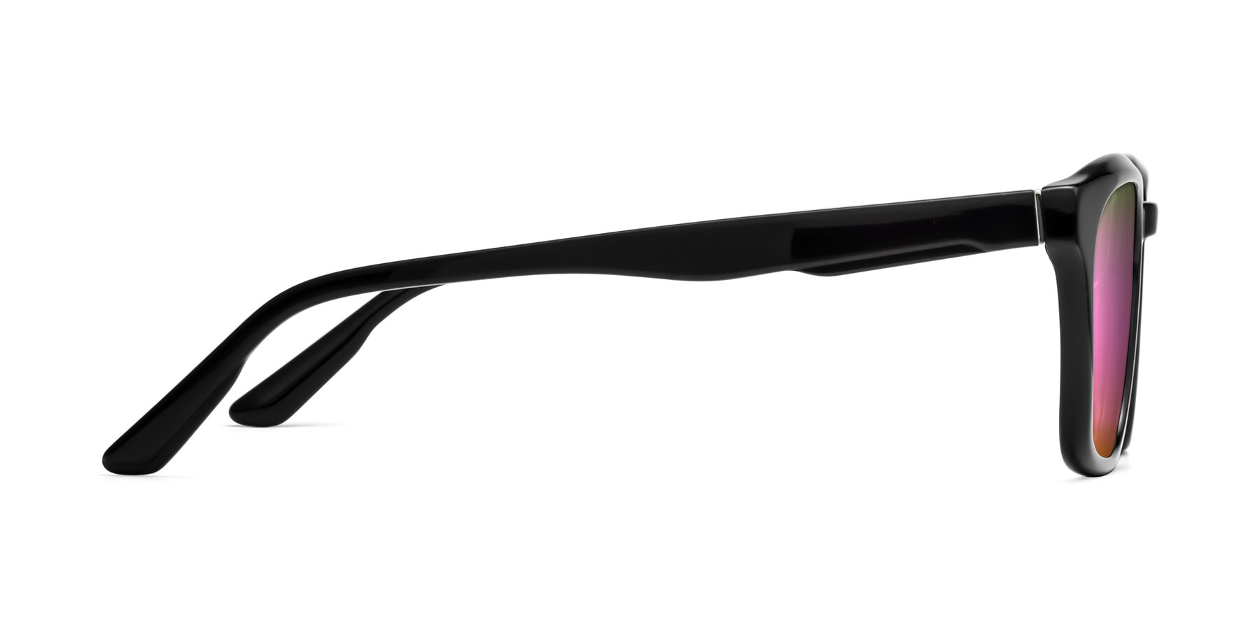 Side of 1474 in Black with Pink Mirrored Lenses