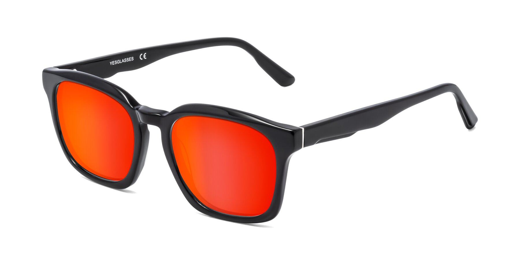 Angle of 1474 in Black with Red Gold Mirrored Lenses
