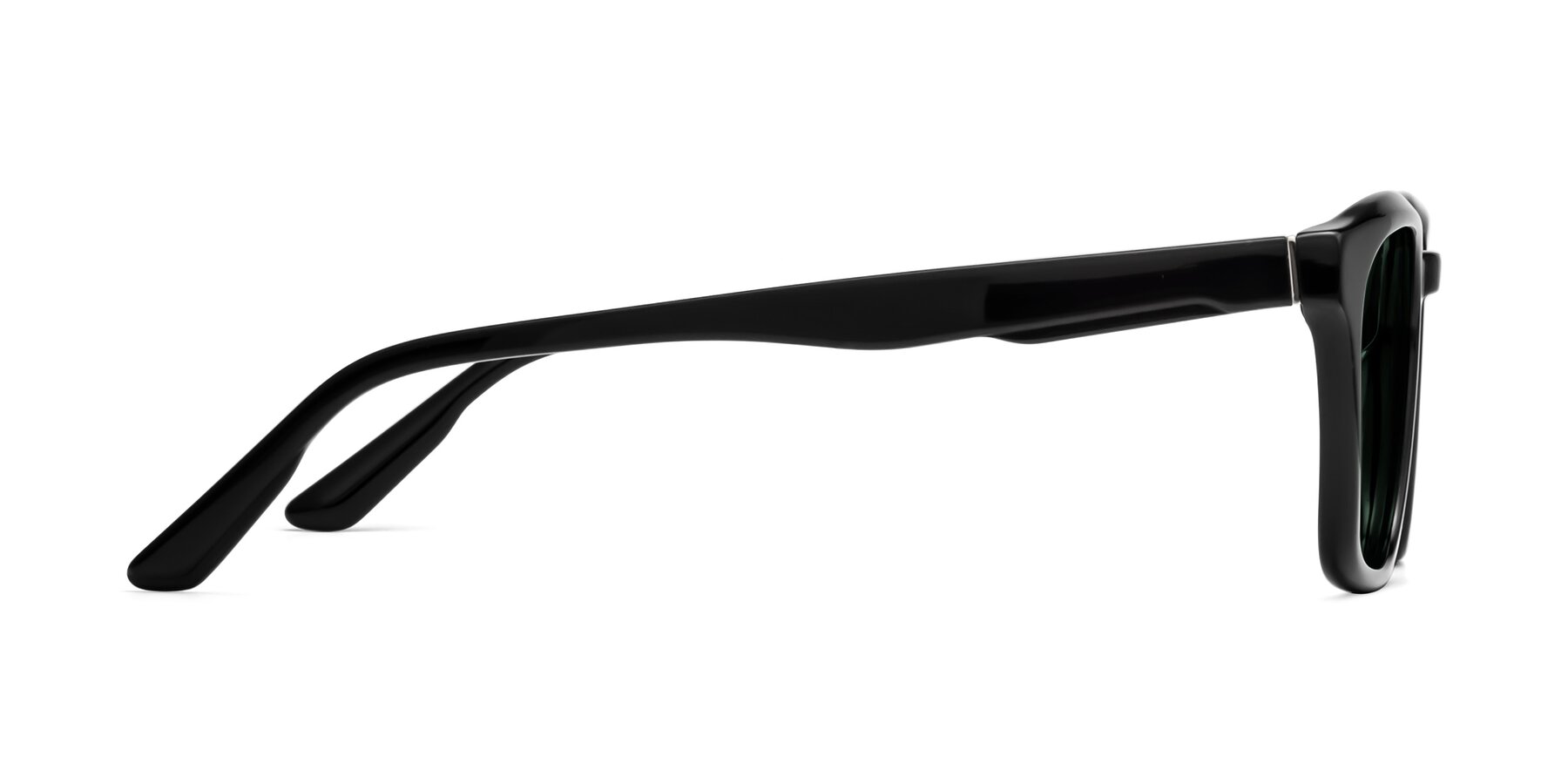 Side of 1474 in Black with Green Polarized Lenses