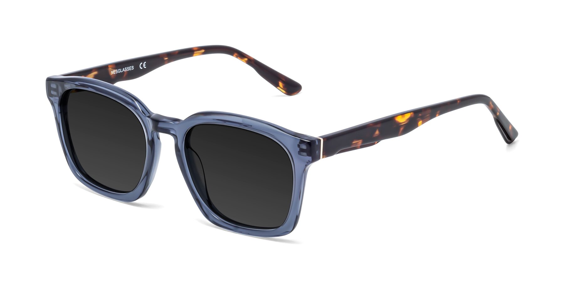 Angle of 1474 in Faded Blue with Gray Polarized TAC Lenses