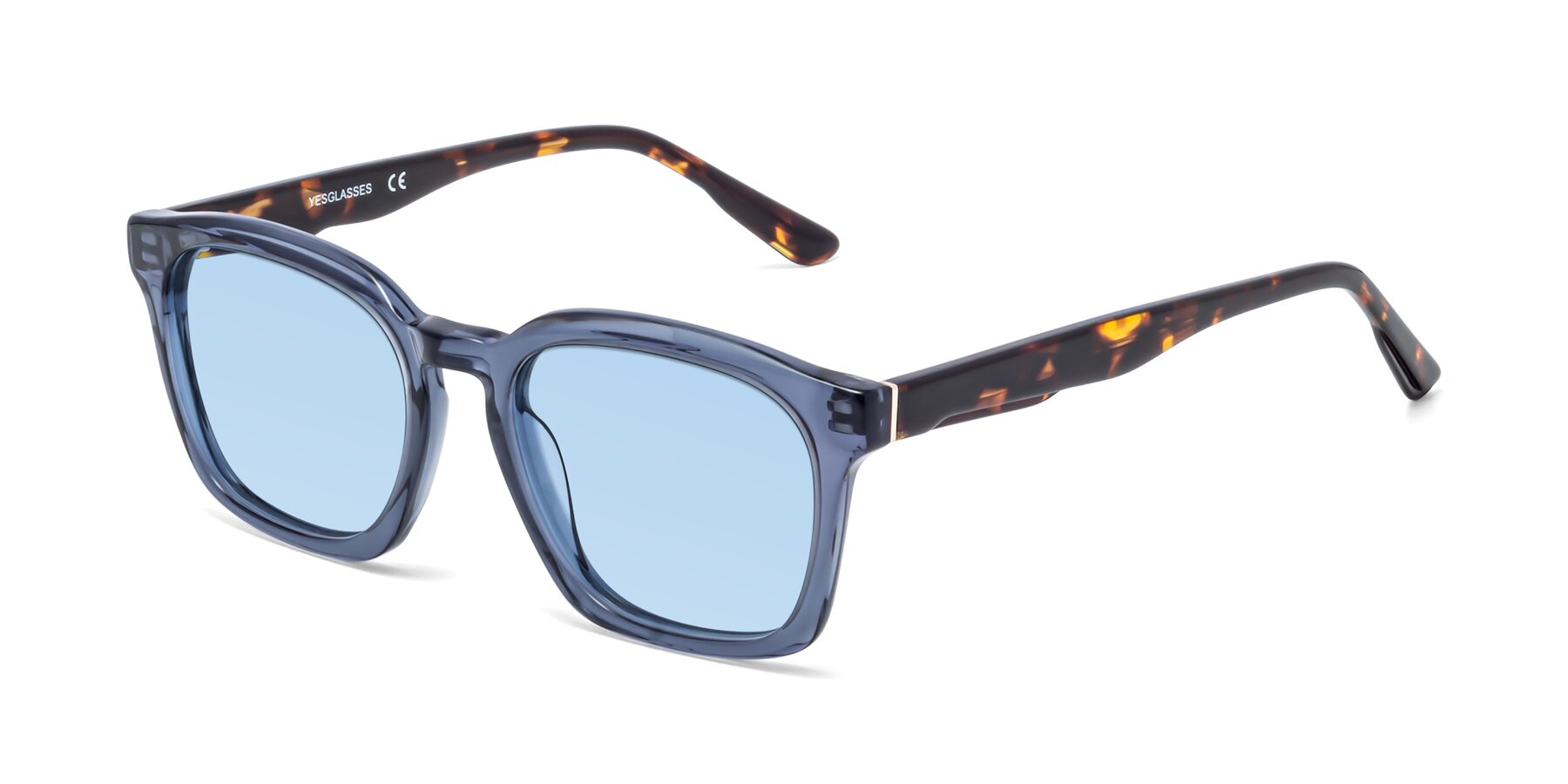 Angle of 1474 in Faded Blue with Light Blue Tinted Lenses