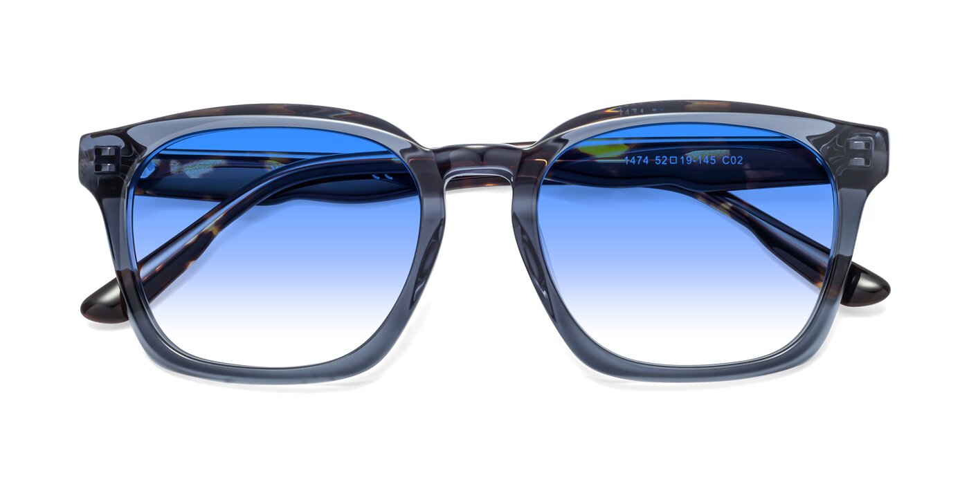 1474 - Faded Blue Gradient Sunglasses