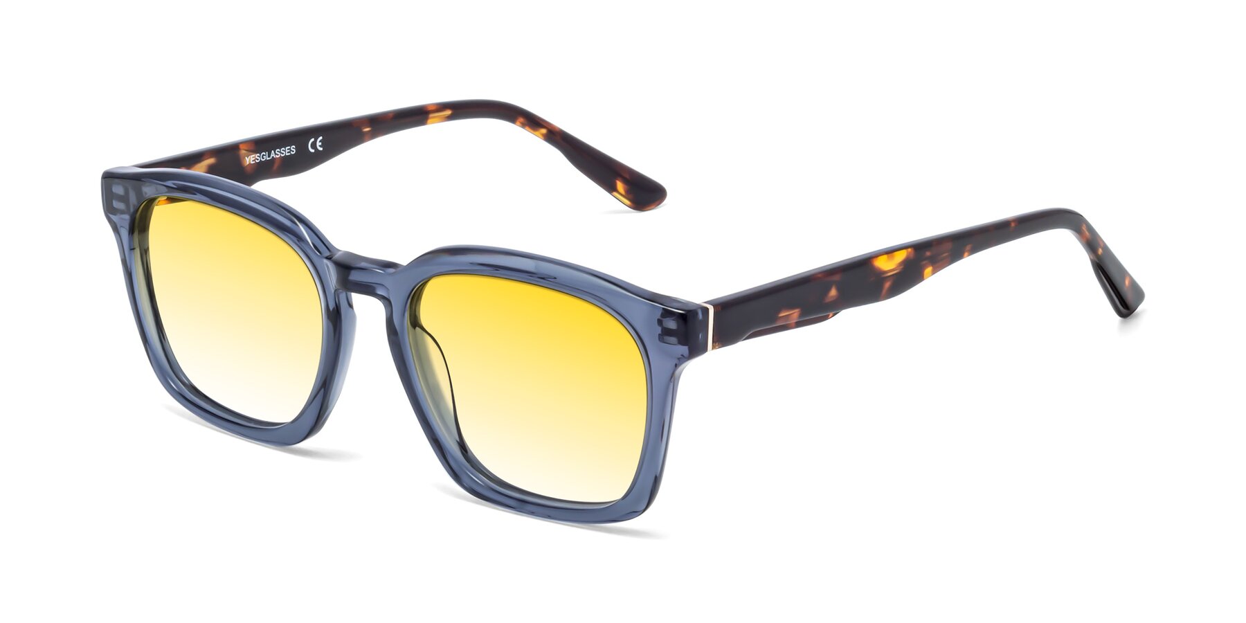 Angle of 1474 in Faded Blue with Yellow Gradient Lenses