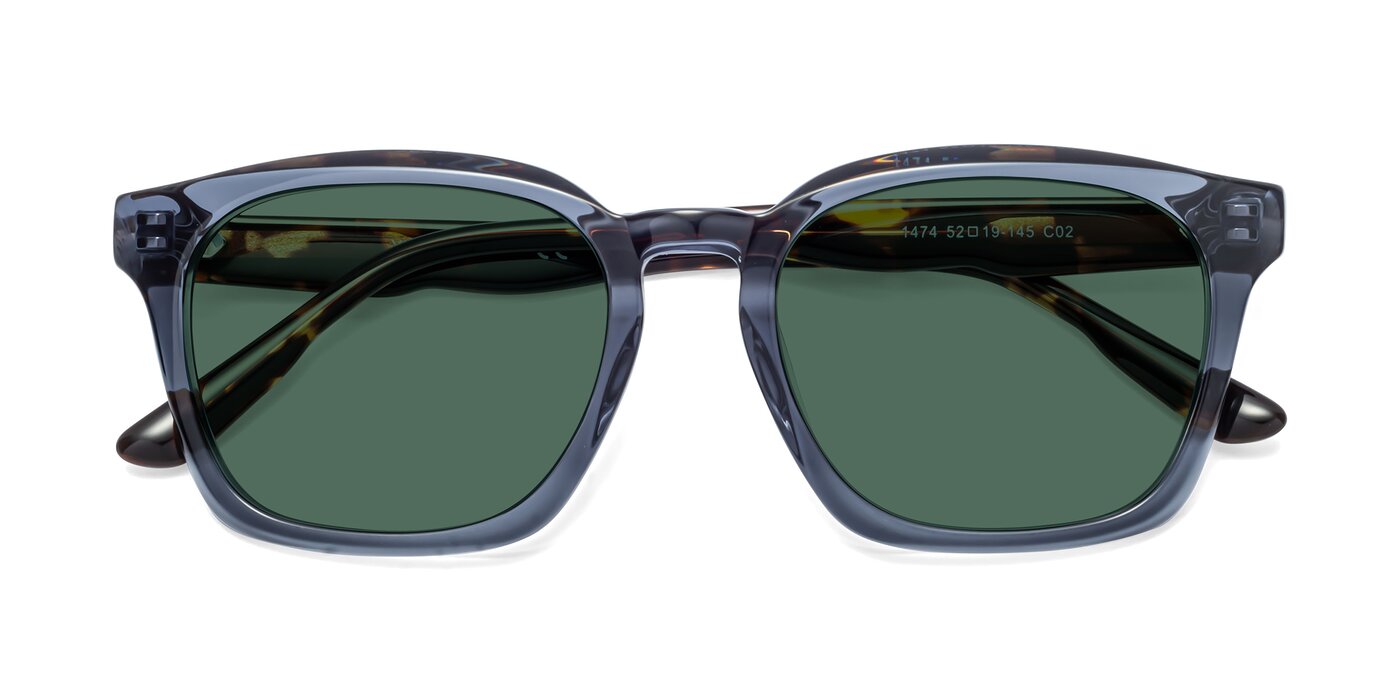 1474 - Faded Blue Polarized Sunglasses