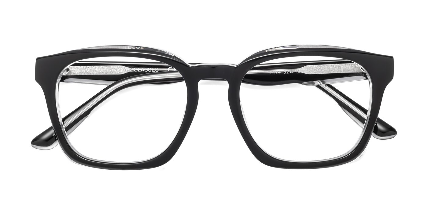 1474 - Black / Clear Reading Glasses