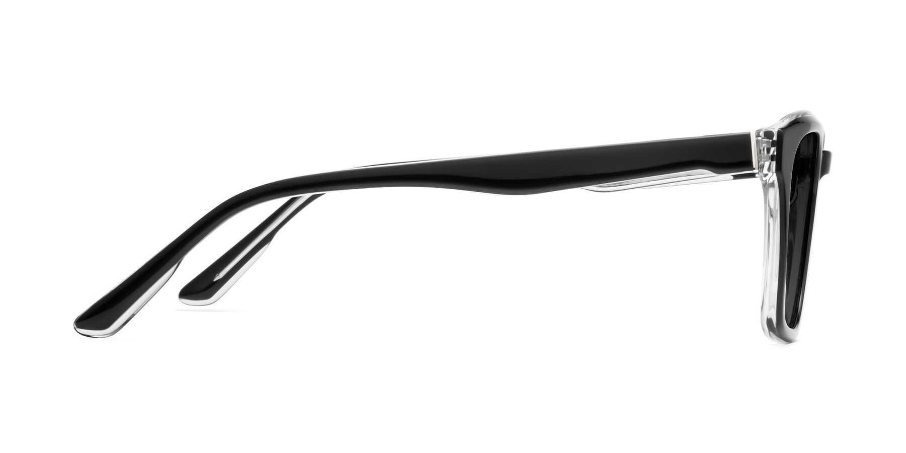 Side of 1474 in Black-Clear with Gray Polarized TAC Lenses