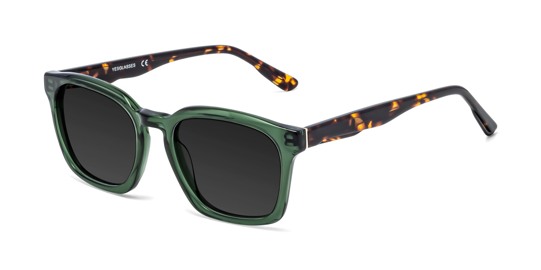 Angle of 1474 in Emerald with Gray Polarized TAC Lenses