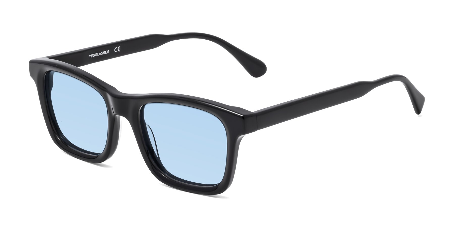 Angle of 1475 in Black with Light Blue Tinted Lenses