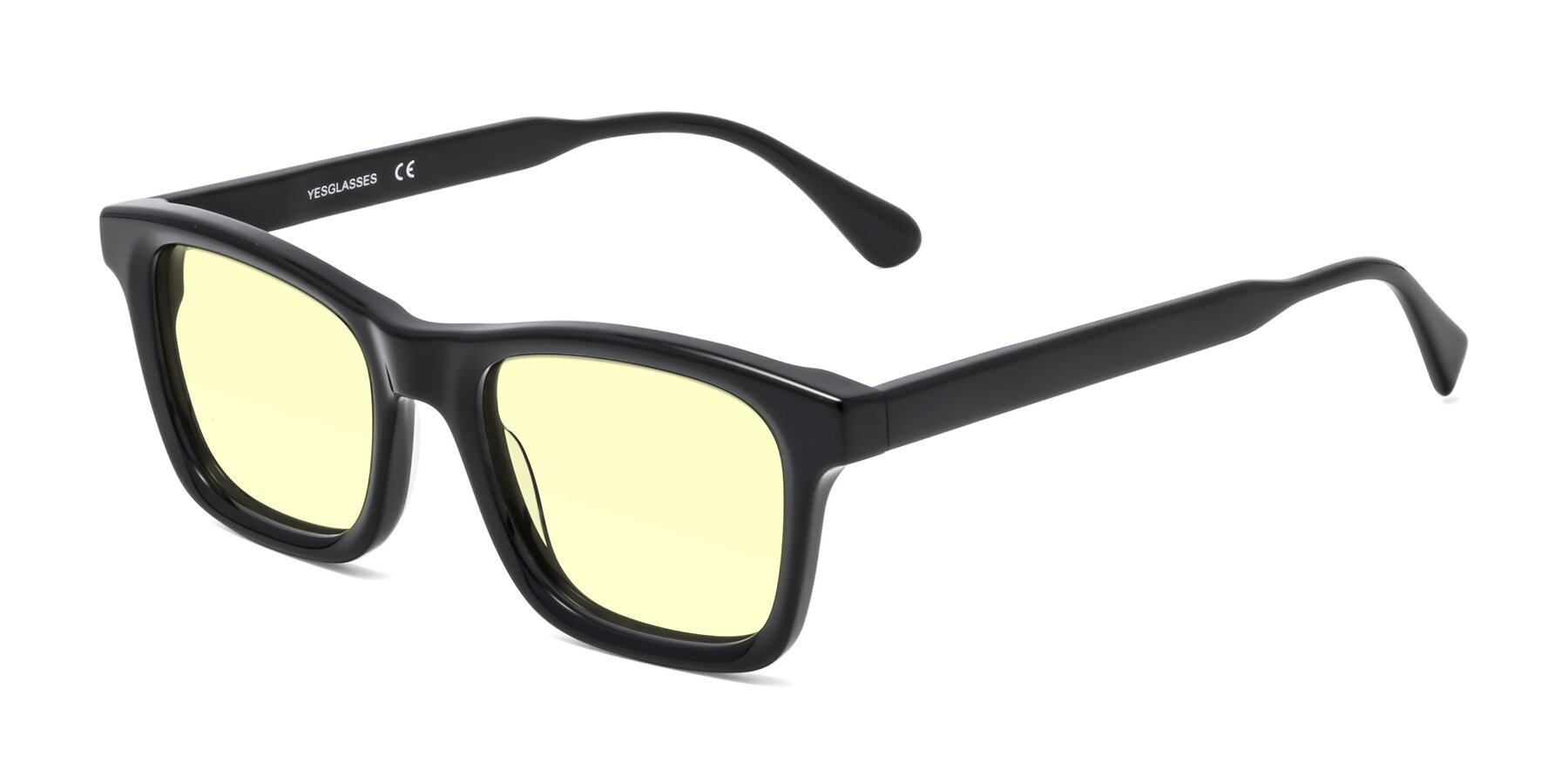 Angle of 1475 in Black with Light Yellow Tinted Lenses
