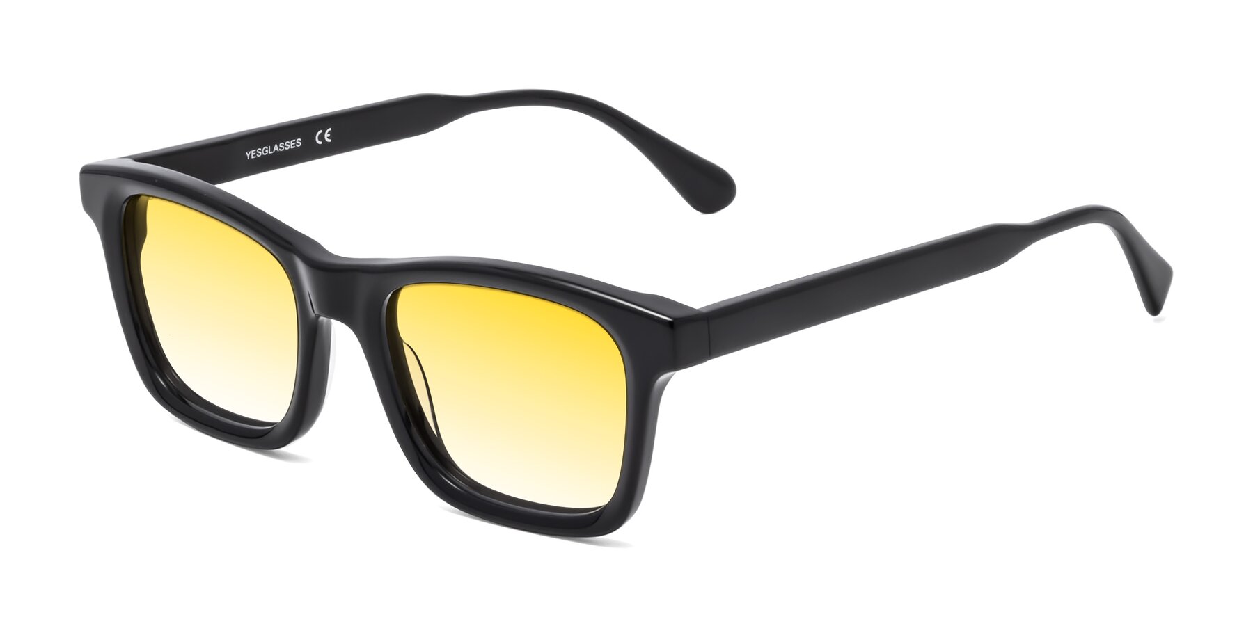 Angle of 1475 in Black with Yellow Gradient Lenses