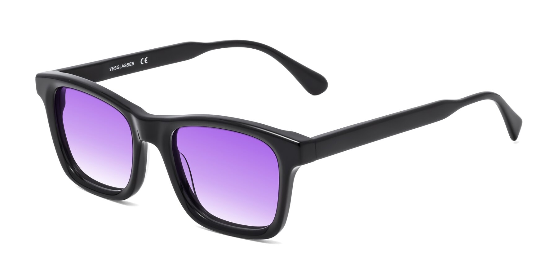 Angle of 1475 in Black with Purple Gradient Lenses