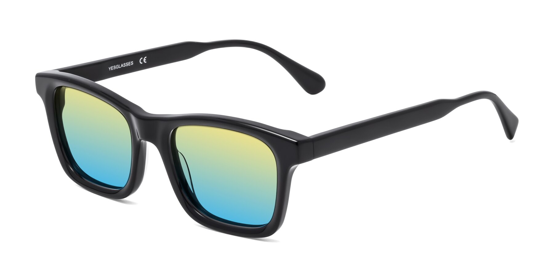Angle of 1475 in Black with Yellow / Blue Gradient Lenses