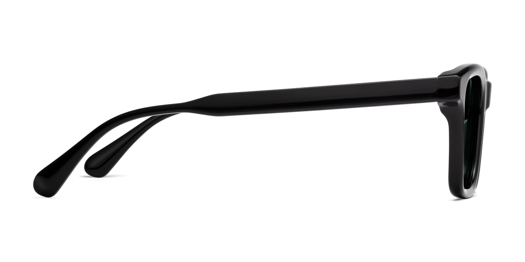 Side of 1475 in Black with Green Polarized Lenses