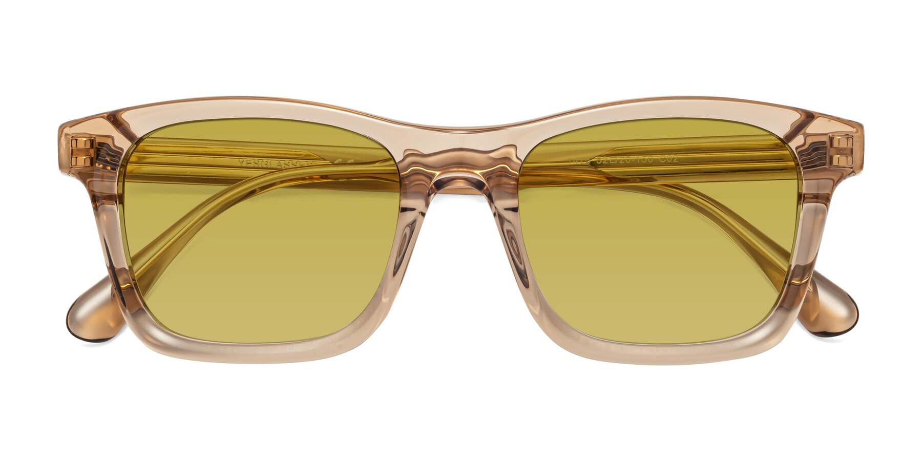 Folded Front of 1475 in Caramel with Champagne Tinted Lenses