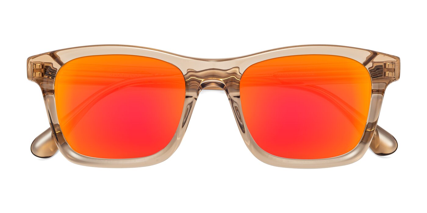 1475 - Caramel Flash Mirrored Sunglasses