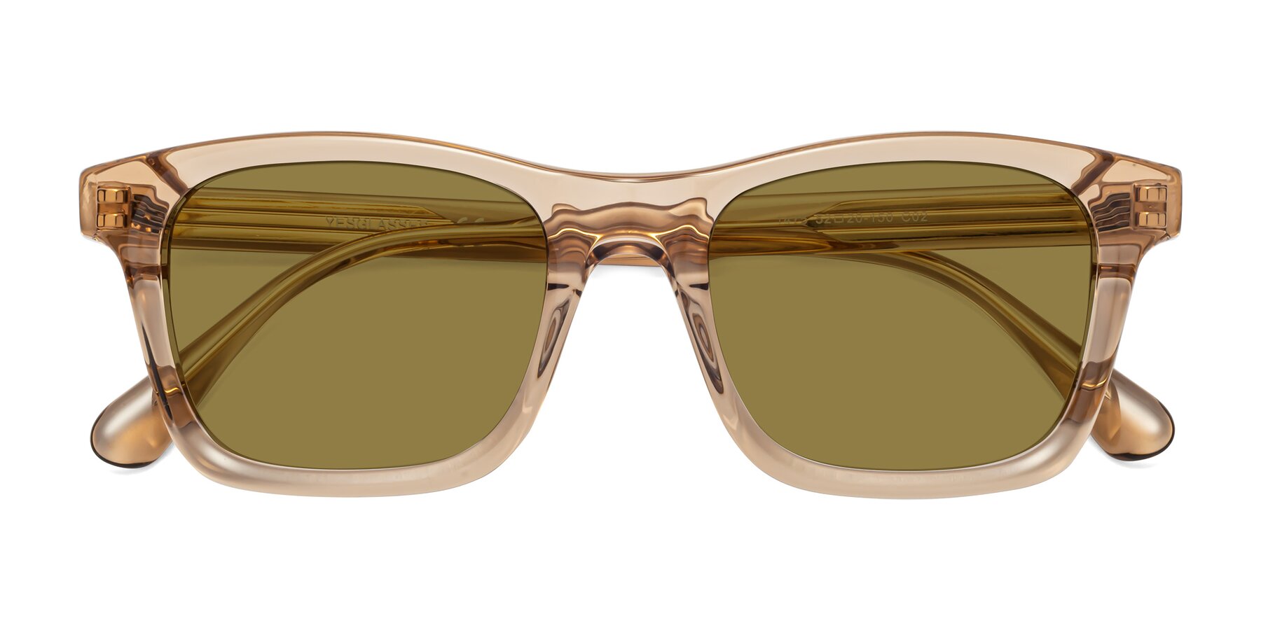 Folded Front of 1475 in Caramel with Brown Polarized Lenses