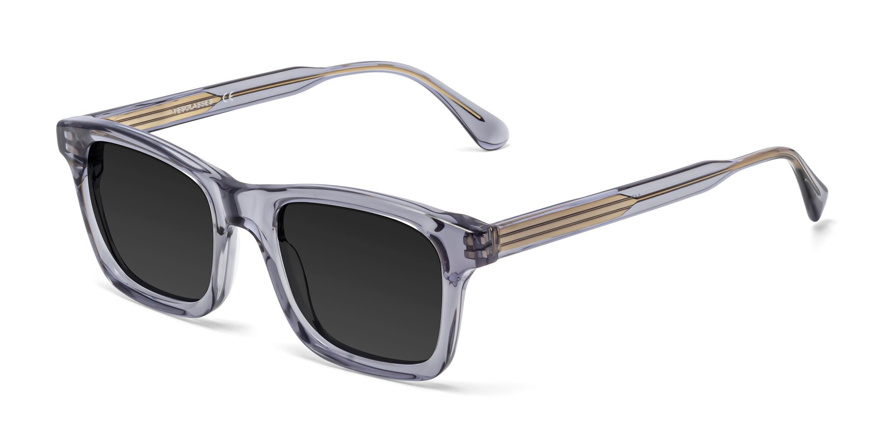 Angle of 1475 in Transparent Gray with Gray Polarized TAC Lenses