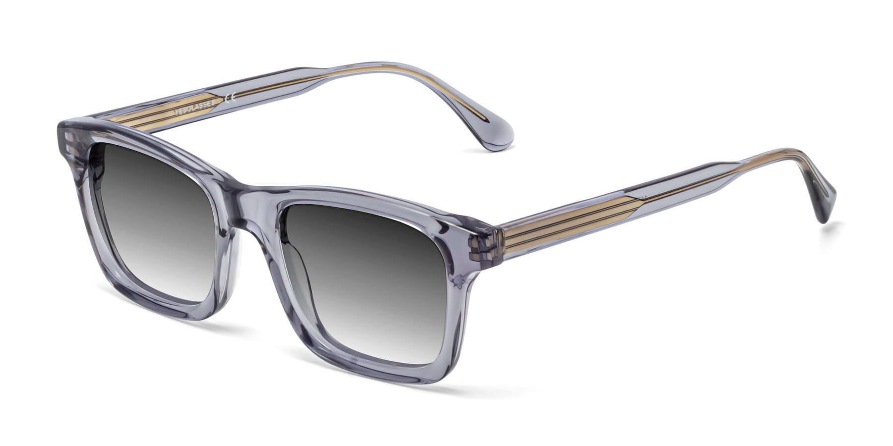 Angle of 1475 in Transparent Gray with Gray Gradient Lenses