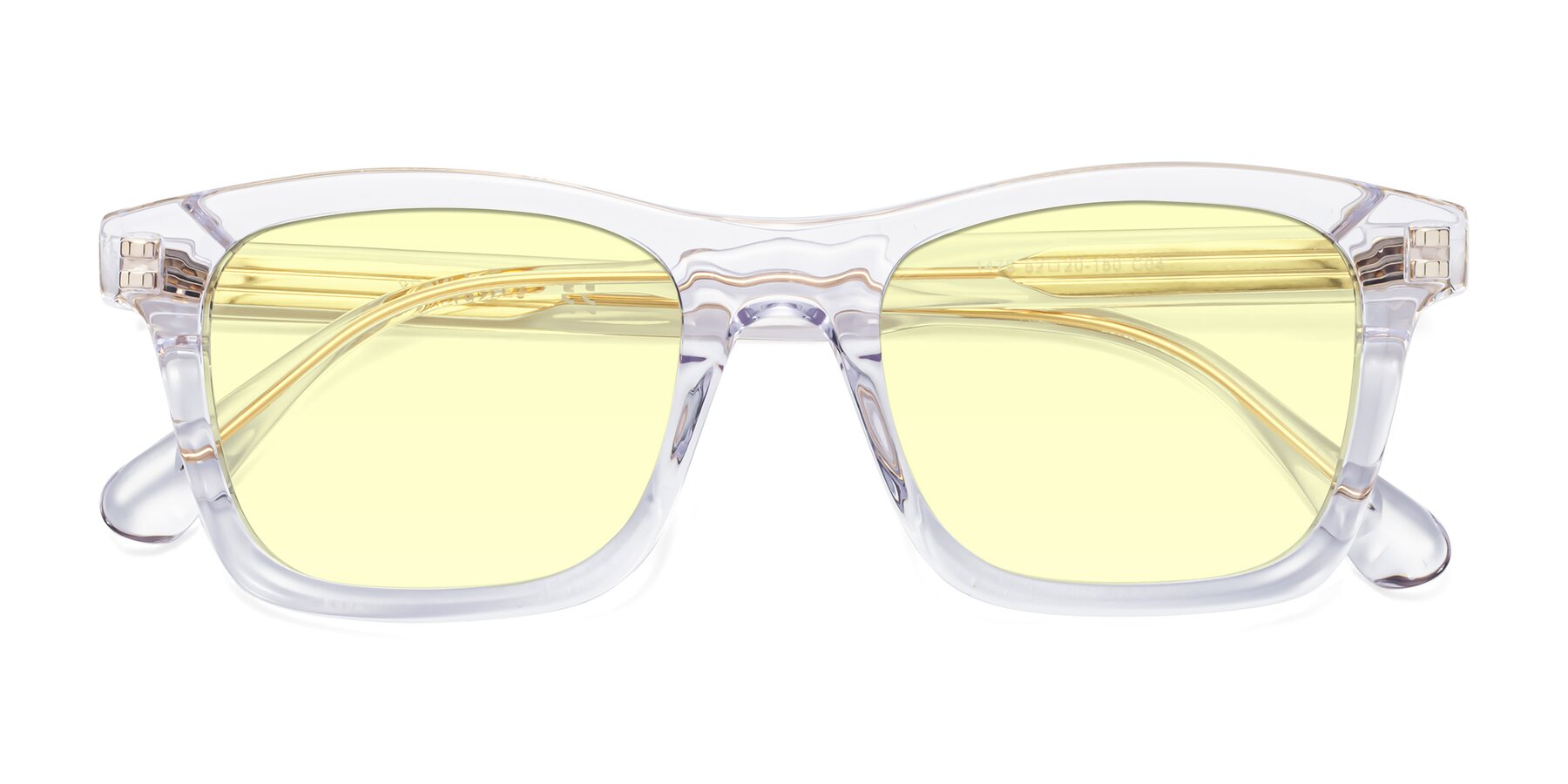 Folded Front of 1475 in Clear with Light Yellow Tinted Lenses