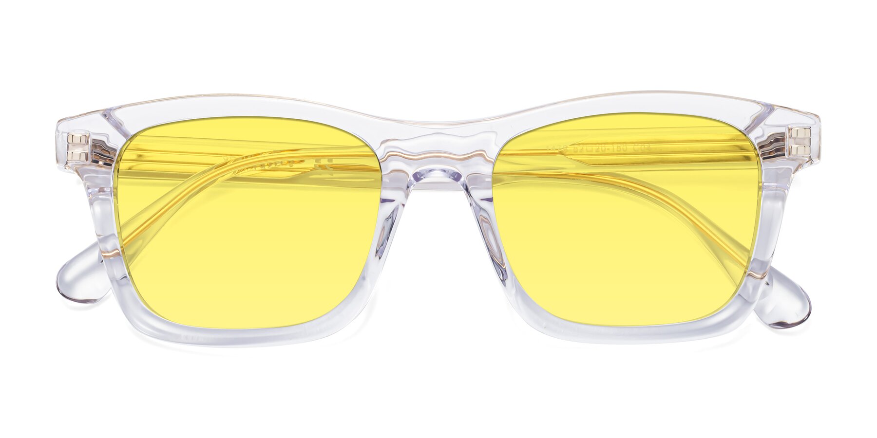 Folded Front of 1475 in Clear with Medium Yellow Tinted Lenses
