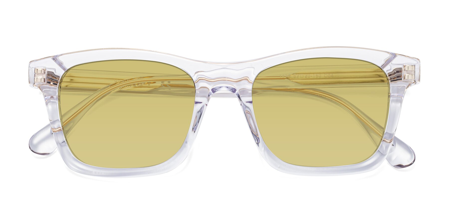 Folded Front of 1475 in Clear with Medium Champagne Tinted Lenses