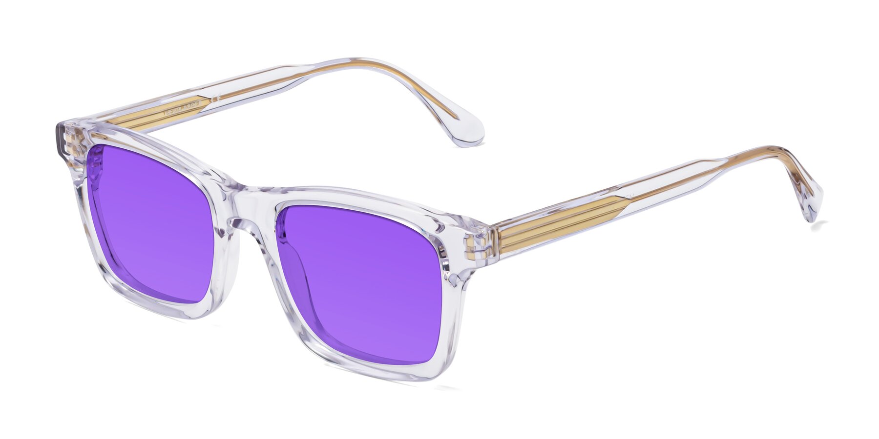 Angle of 1475 in Clear with Purple Tinted Lenses