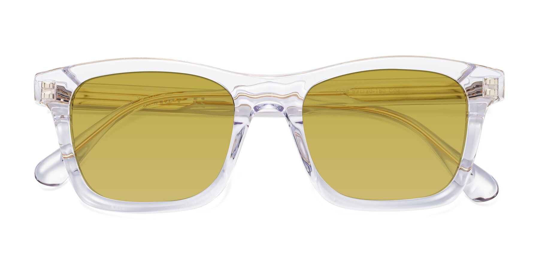 Folded Front of 1475 in Clear with Champagne Tinted Lenses