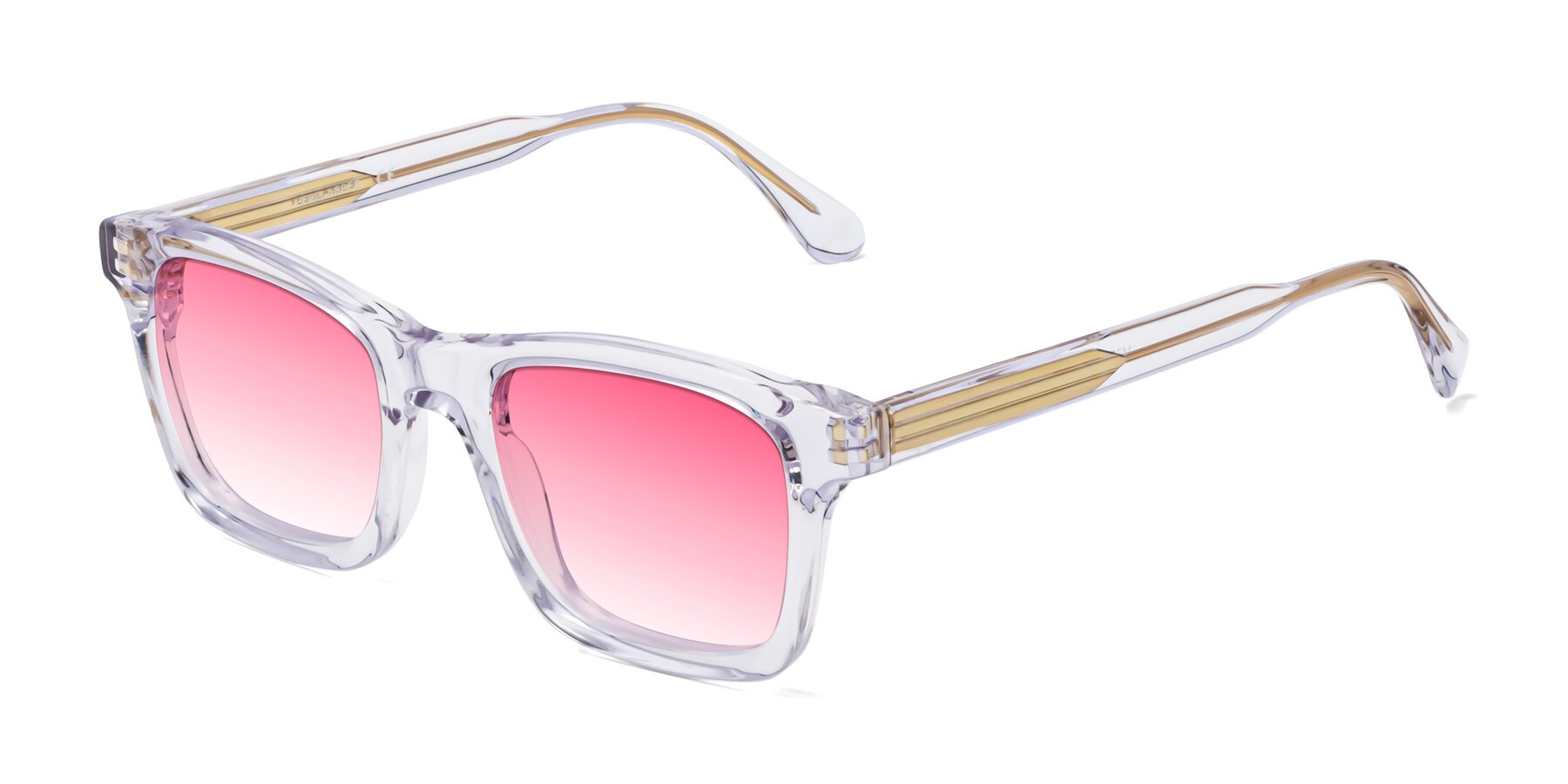 Angle of 1475 in Clear with Pink Gradient Lenses