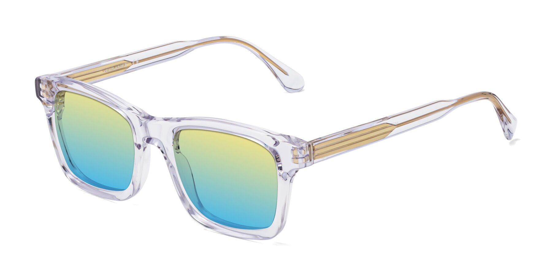 Angle of 1475 in Clear with Yellow / Blue Gradient Lenses