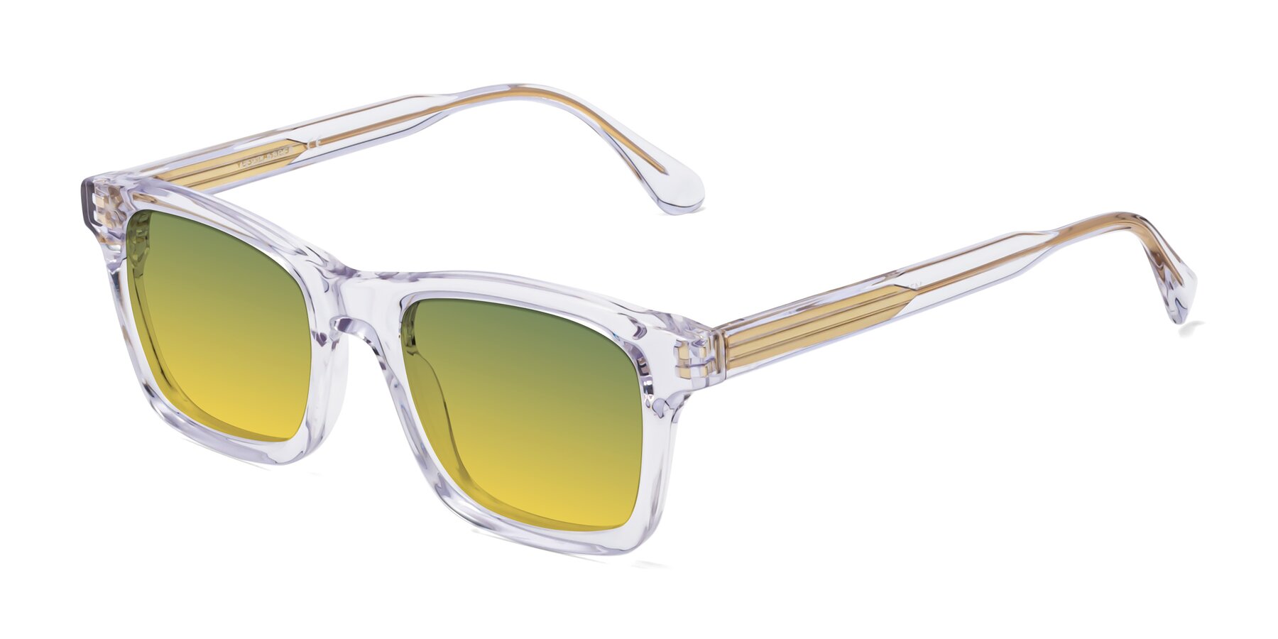 Angle of 1475 in Clear with Green / Yellow Gradient Lenses